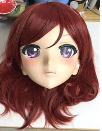 

(KIG169) женщина/девушка 3/4 голова кигуруми BJD кроссдресс-платье косплей японский аниме ролевые Маки Nishikino маска Лолиты кукла трансвестит