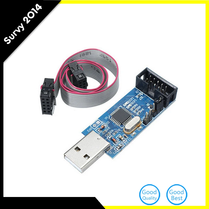 Программатор USB ISP ASP ATMEGA8 ATMEGA128 с поддержкой Win7 64K 1 шт.|avr programmer|usb ispisp programmer |