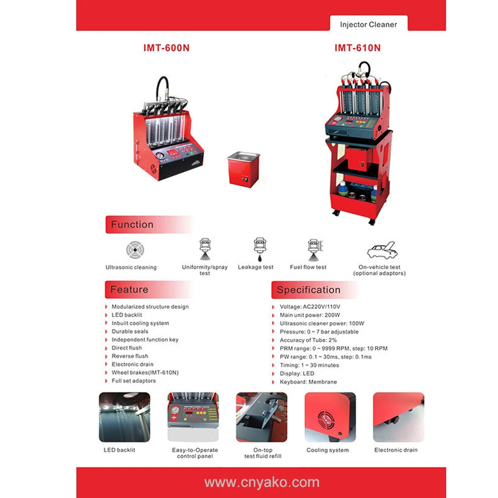100% Оригинальный средство для очистки инжектора YAKO 220 В/110 В бензинового