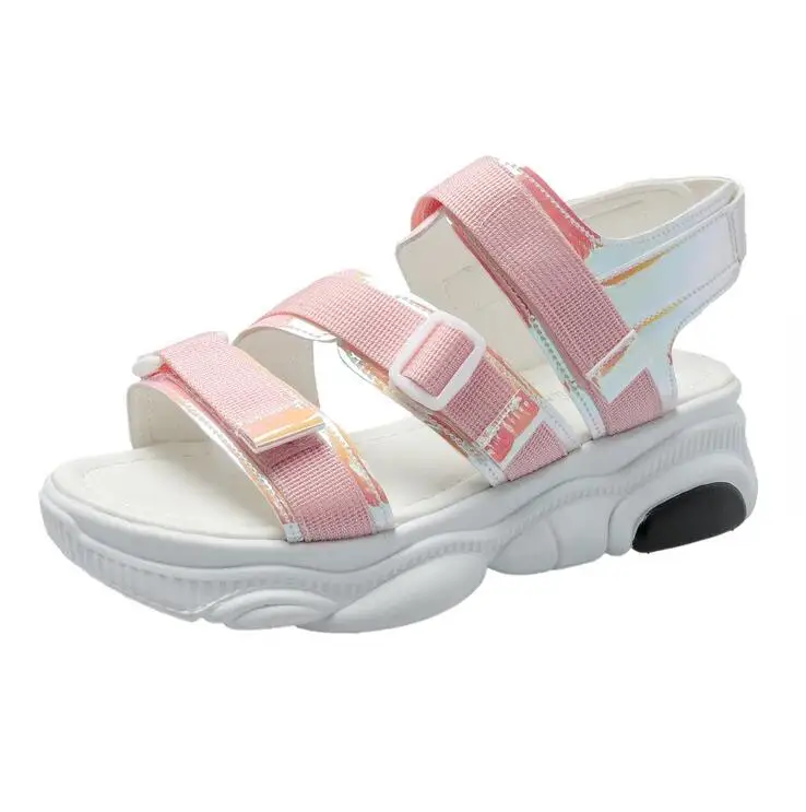 

sports Sandals Ladies Platform Shoes Woman Casual Shoes Pu Breathable Slip On Shoes