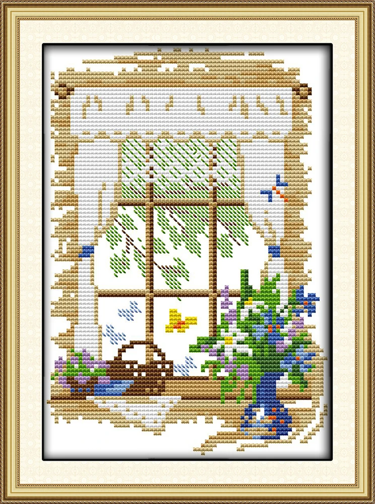 Joy Sunday F846F847F848 14CT 11CT весна/лето/осень четыре сезона снаружи окна домашний декор