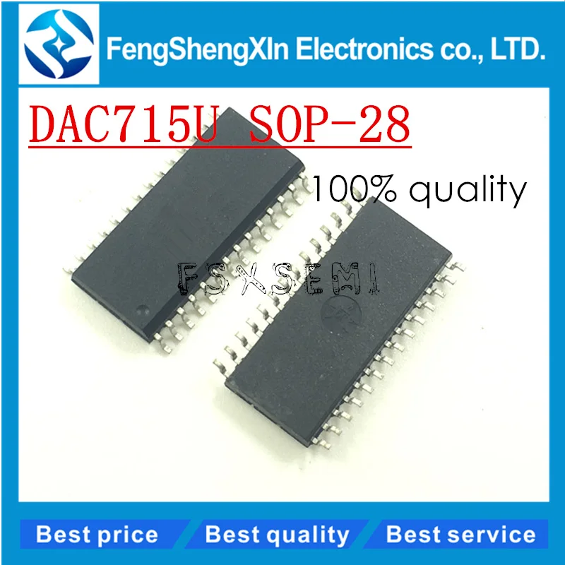 

Цифровой аналоговый преобразователь IC 5 шт./лот DAC715U DAC715 SOP-28