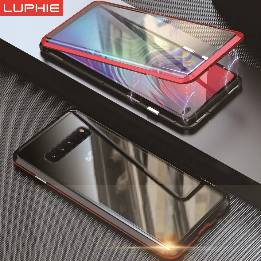 Чехол для Samsung Galaxy S10 5G Plus S10e Магнитный чехол с полным покрытием на 360 градусов
