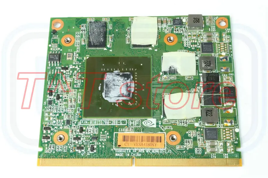 Оригинальная видеокарта 8560 Вт 8560P GPU 652673 001 для Quadro 1000M 2 ГБ GDDR5 MXM работает хорошо