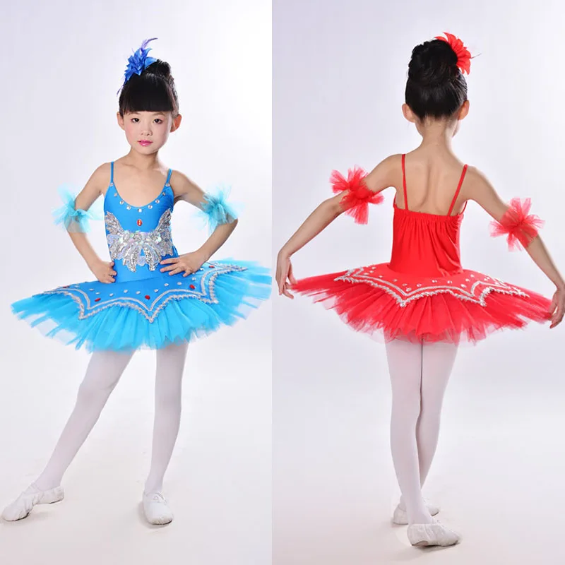 Гимнастическое трико для девочек балетное танцевальное платье костюм белого