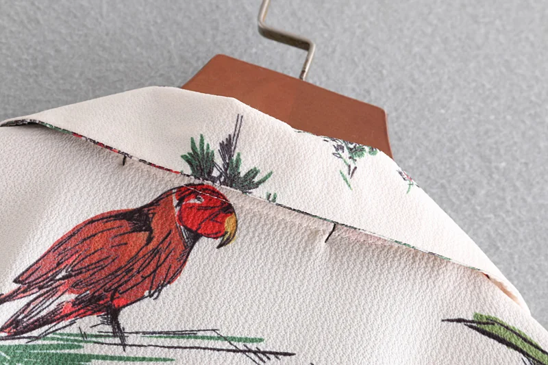 Летнее платье 2019 Новая повседневная печать женская одежда Длинные рукава белое