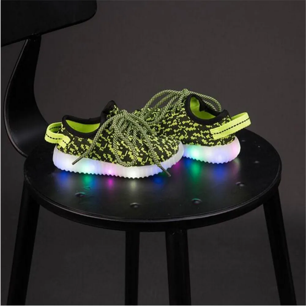 Led Luminous Shoes For Boys Girls Fashion Light Up Kids Schoen In Sneakers Tenis Chaussure Lumineuse | Детская одежда и обувь