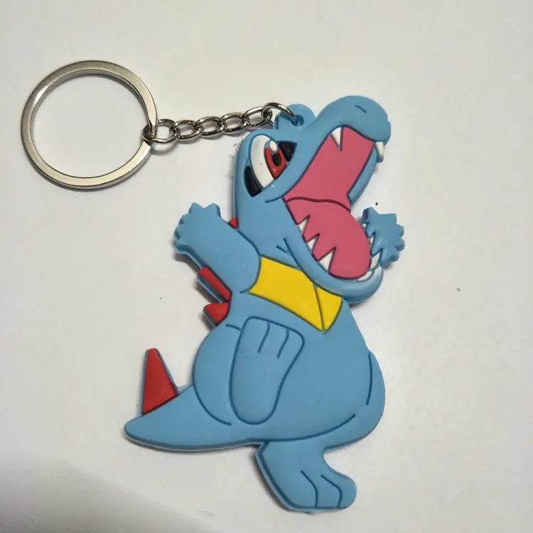 16 Мультфильм брелок с покемоном ПВХ брелок косплей Poochyena Snorlax Psyduck Bulbasaur Squirtle милые забавные новинки аксессуары Llavero - Цвет: 16