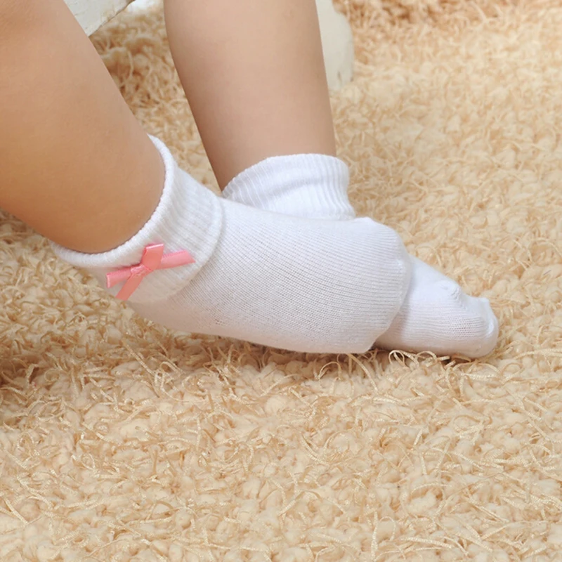 Мягкие хлопковые носки для детей весенне-осенние девочек новые милые короткие с