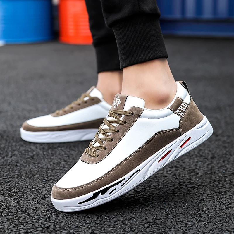 2019 Four seasons wild shoes Men Casual Shoes Sneakers Chaussure Homme zapatillas hombre green/gray Color difference | Обувь