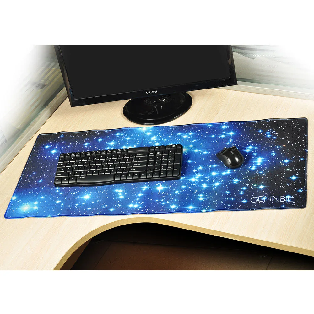 Большой игровой коврик для мыши CENNBIE 90x40 см XXL Lockedge компьютерный геймер CS GO