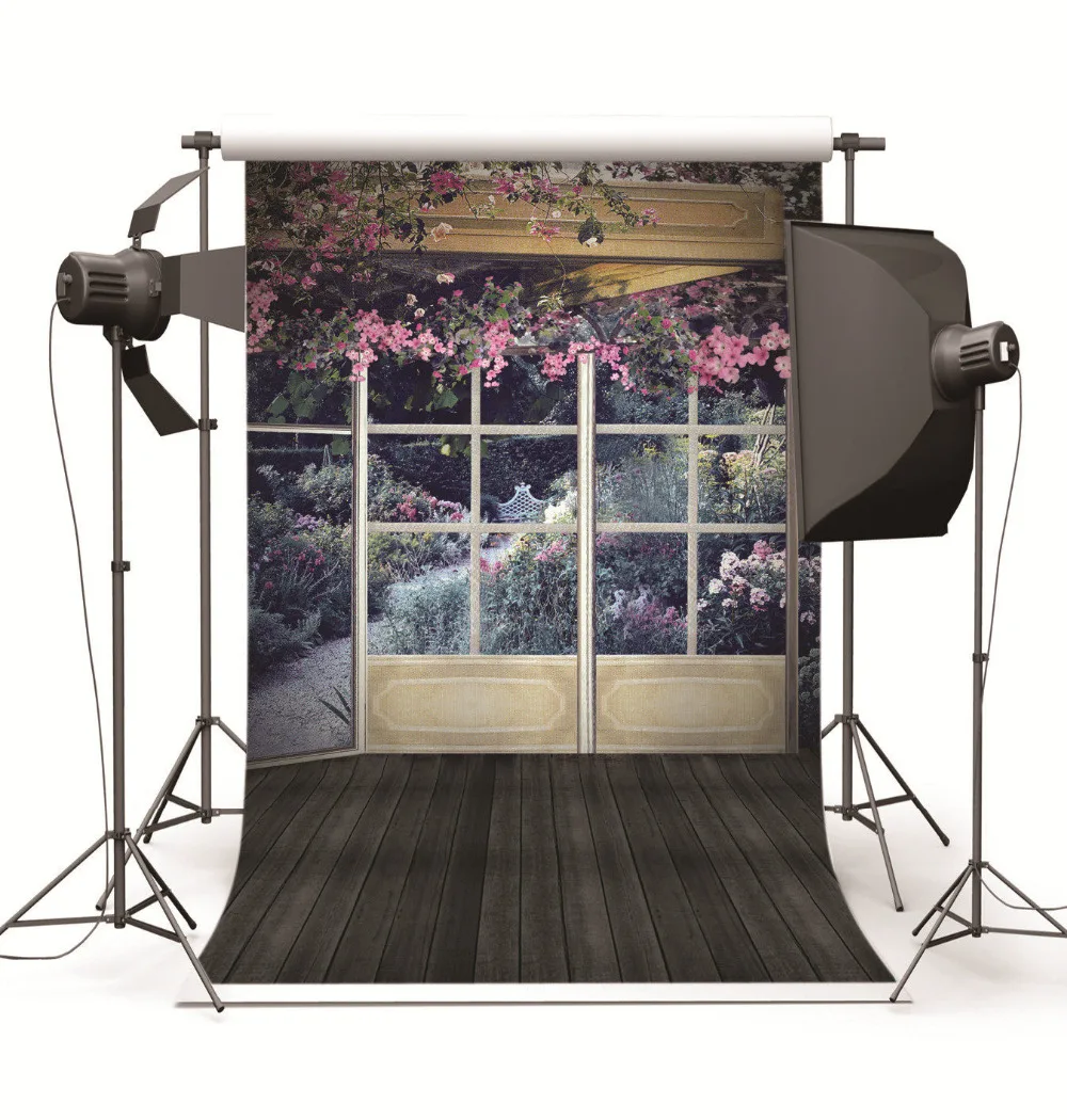

Customized Computer Printed Photography Background Indoor Window Wedding Vinyl Photographic Backdrop For Studio Photo Props