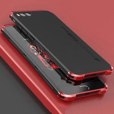 Чехлы для xaio mi Note 3 Чехол Capa с жесткой задней панелью металлический бампер Бизнес крышка чехол для телефона 5,5 ''для mi Note3 металлический защитный чехол для телефона - Цвет: black and red