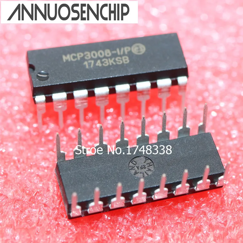 Бесплатная доставка 2 шт./лот MCP3008-I/P MCP3008 DIP-16 новый оригинальный 5 шт. |