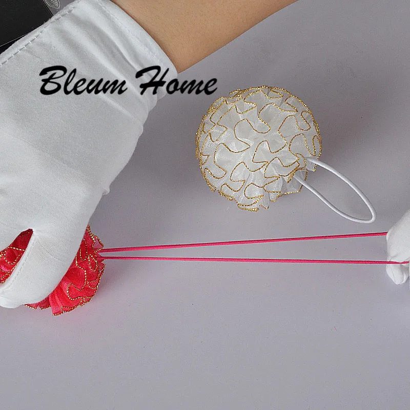 Bleum Home/2 предмета подарок для девочек сферический цветок Золотая кружевная лента