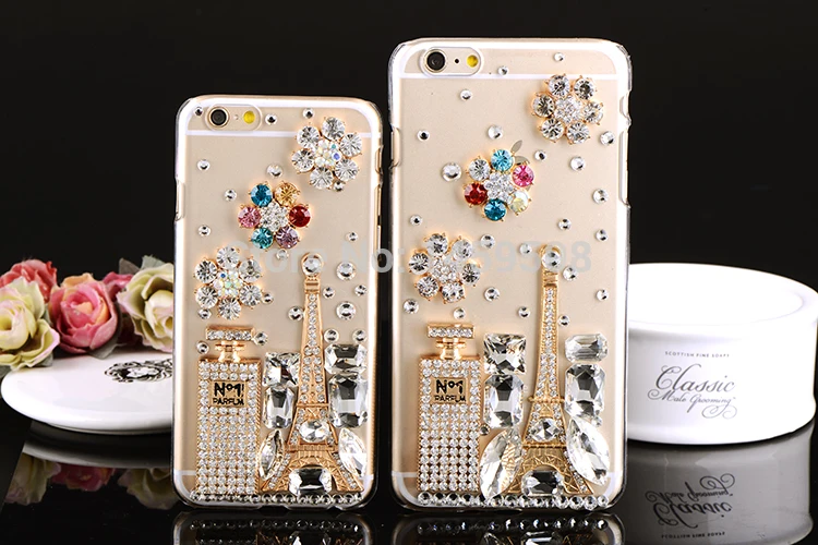 Для samsung Galaxy S3 S4 S5 S6 S7 край S8 S9 S10E S10 Plus Note 3 4 5 8 9 G530 флакон духов со стразами чехол|case