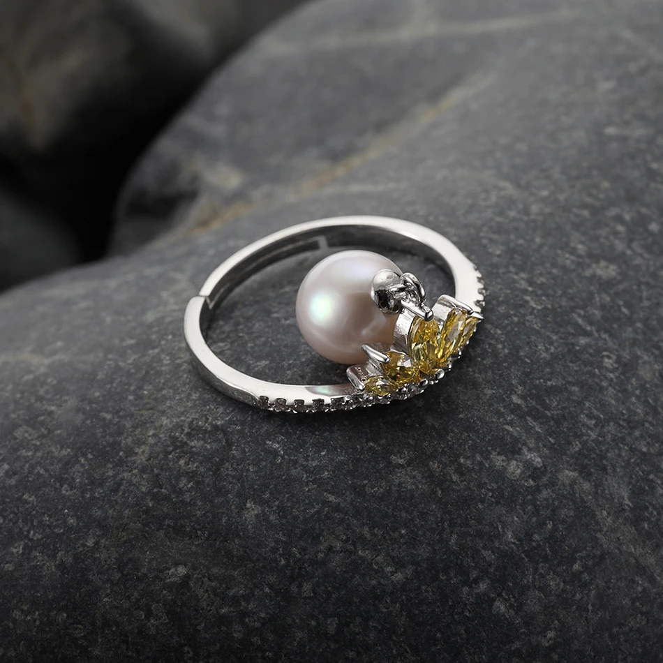 Feige хорошее ювелирное изделие 8-9 мм белое кольцо с натуральным пресноводным