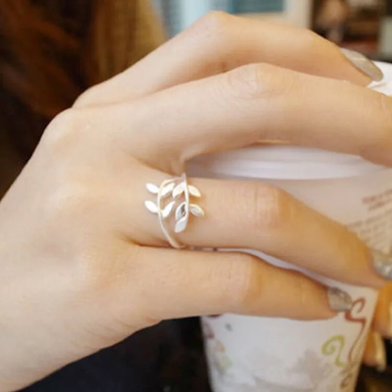 Оптовая Продажа 925 серебро женщины хвост кольцо подарок модные простые Глянцевая