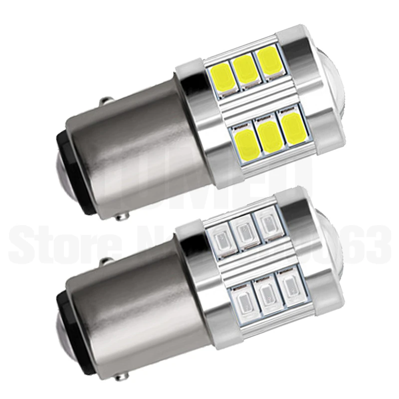 

2x 1156 1157 LED BA15S BAY15D P21W Car LED Lights Stop Brake Reverse Lamp Turn Signal Light 18 5630 LED