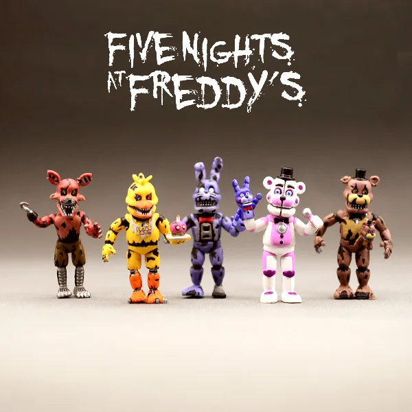 Горячие игрушки Аниме Фигурка пять ночей у Фредди фигурка медведя Fnaf ПВХ Модель Фредди игрушки для детей подарки на день рождения
