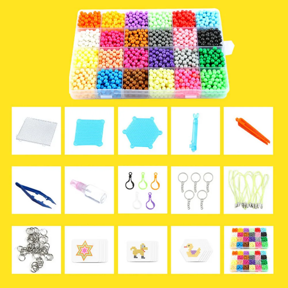 Детский 3D пазл с водяными плавками 24 цвета|Наборы бусин и бисероплетение| |