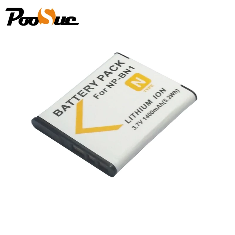 Аккумулятор для Sony NPBN1 NP BN1 1400 ма/ч цифровая камера SONY NP-BN1 DSC-W390 мач | Электроника