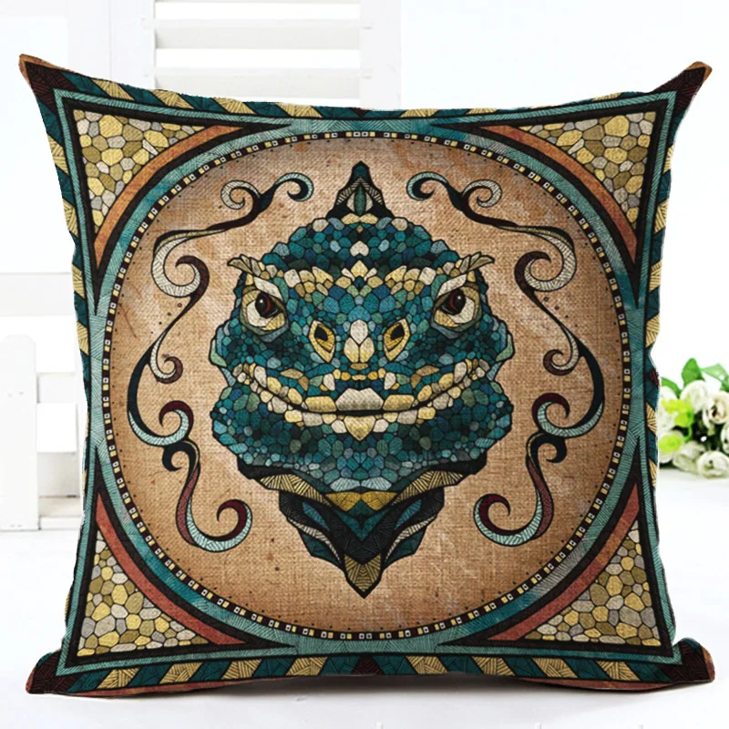 Дикие животные хлопок лен наволочка на подушку Акварель кресло и талия