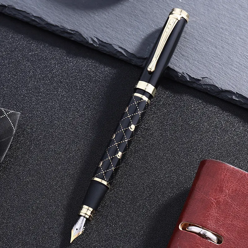 6 Золотой зажим, перьевая ручка Jinhao 500, 1 шт./лот, 0,5 мм, студенческая практика, каллиграфия, чернильные ручки, школьные офисные принадлежности - Цвет: 6