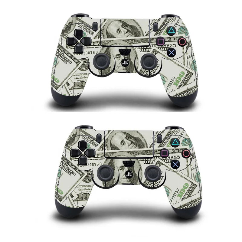 1 пара полное покрытие геймпад скины Череп наклейки для Playstation 4 Dualshock контроллеры
