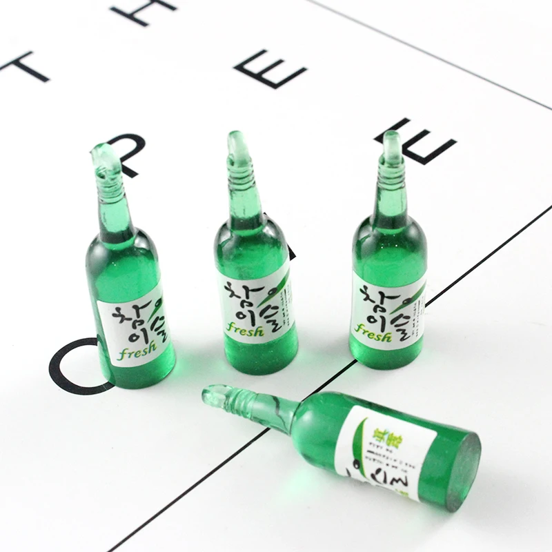 10 шт. шармы в виде бутылки с водой, акриловые, Корея, soju, шарм, напиток, ювелирное изделие, ожерелье, браслет, серьги, сделай сам, ювелирные изделия