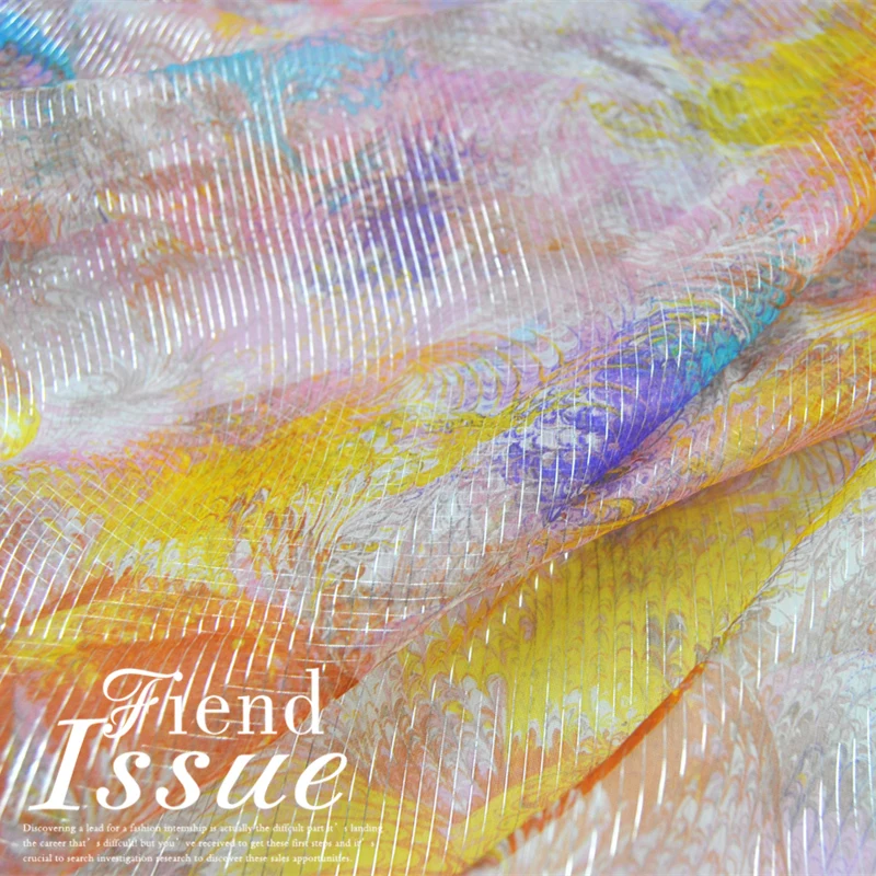 Новый цвет модный шелк серебряная нить ткань CW светильник кое и прозрачное