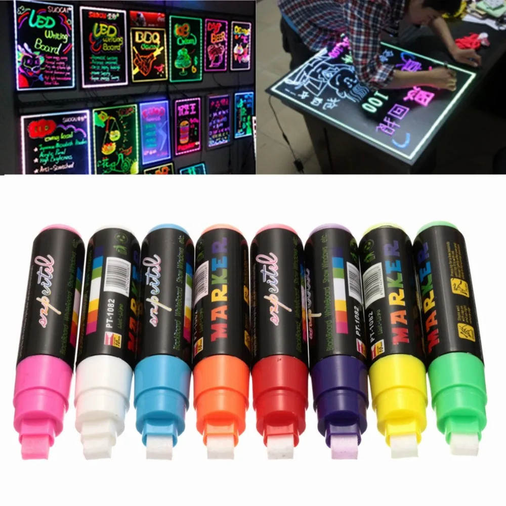 

Highlighers 8 Pcs стирающиеся ручки Great для классных классов-нетоксичные безопасные и простые в использовании неоновые яркие и яркие цвета для всех...