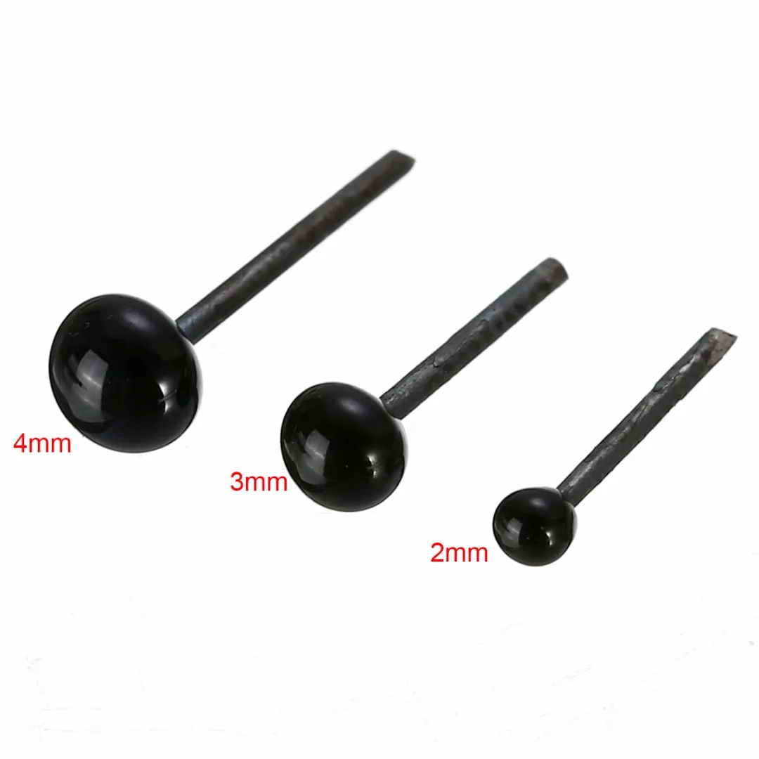 150 пар прочные кукольные глаза черные стеклянные безопасные практичные детали