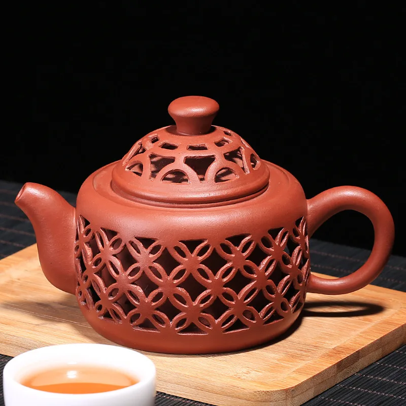 Чайный сервиз НЕОБРАБОТАННАЯ руда dahongpao выдолбленная одна бусина ручная выемка Wei Shunmei все руки для сбора чайника