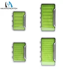 Maximumcatch тонкая коробка для нахлыста силиконовая вставка 100% водонепроницаемая искусственная Рыбалка