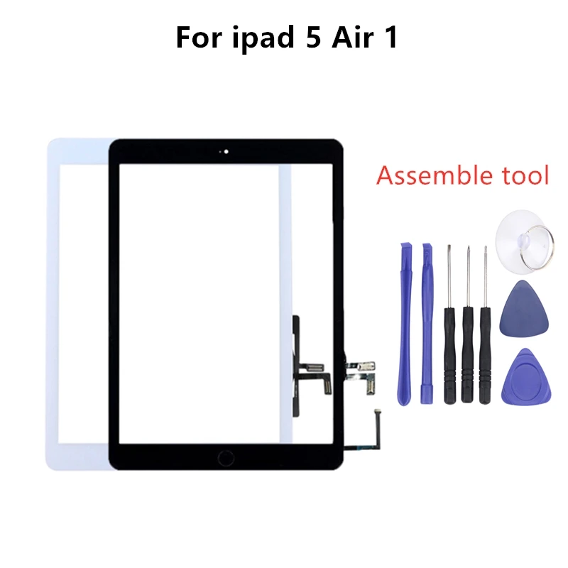 Новый для iPad Air 1 5 сенсорный экран дигитайзер с кнопкой домой Переднее стекло