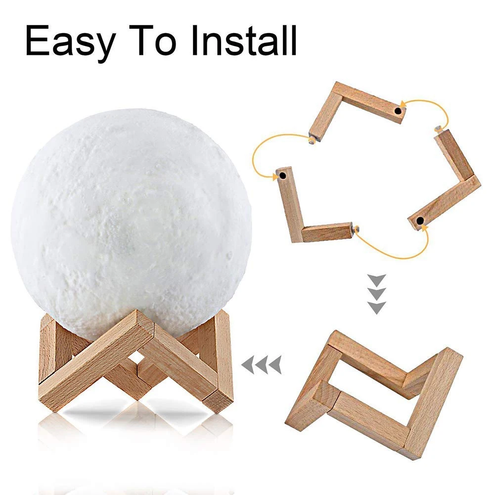 Стерео Музыка перезаряжаемый Коран беспроводной светильник Луна Bluetooth колонки