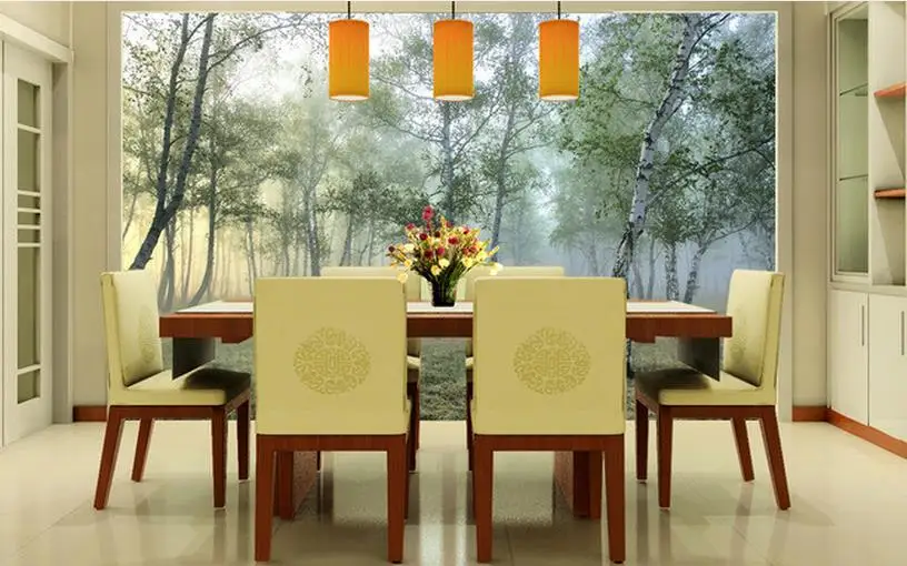 Современные кирпичные обои на заказ фантазия лес пейзаж 3D стены для дивана ТВ