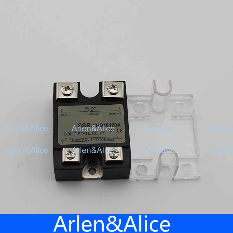 Однофазное твердотельное реле переменного тока 3-32 В постоянного выход 12 ~ 240 100DA SSR