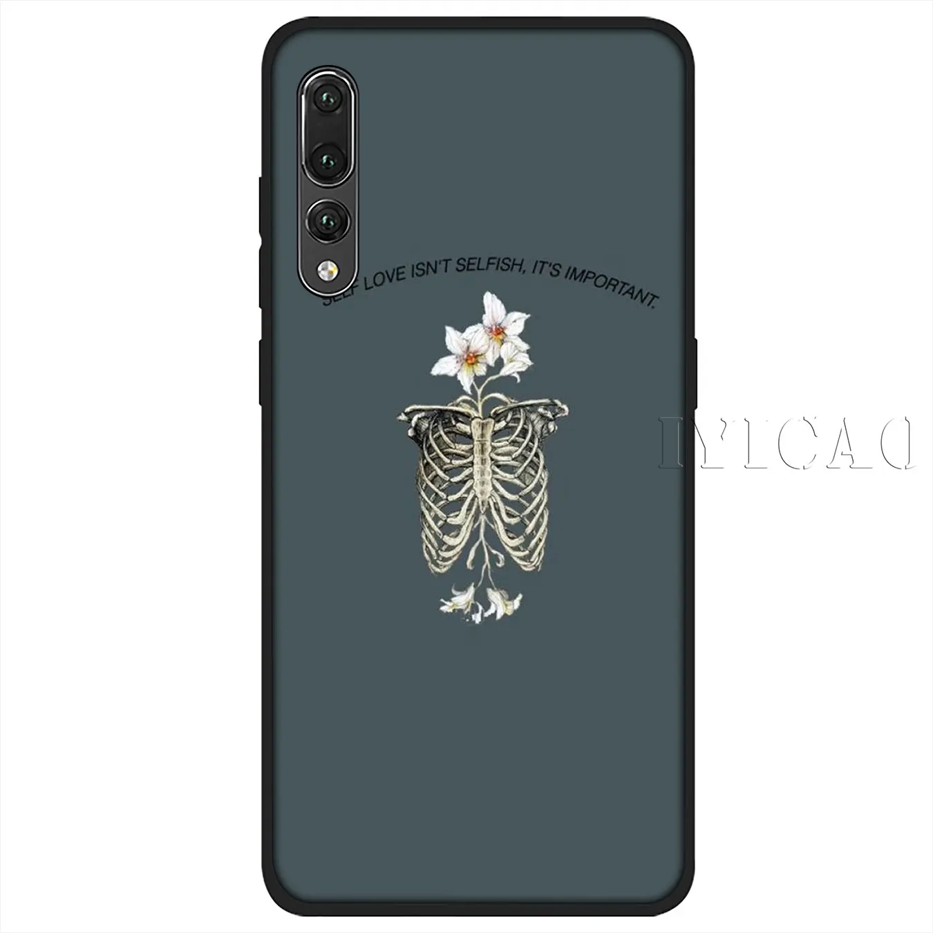 IYICAO популярный цветной мягкий чехол с цветами для Huawei P30 P20 Pro P10 P9 P8 Lite Mini 2017 2016 2015 P