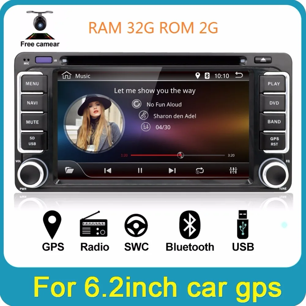 2G 32G 4 ядра 800*480 Экран 2 Din Android 7 1 автомобильный DVD для Toyota Rav4 Аудио Видео Стерео gps