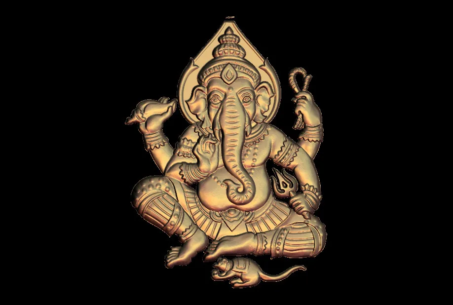 Четырехсторонняя модель слона Будды 3D STL для фрезерного станка с ЧПУ гравер