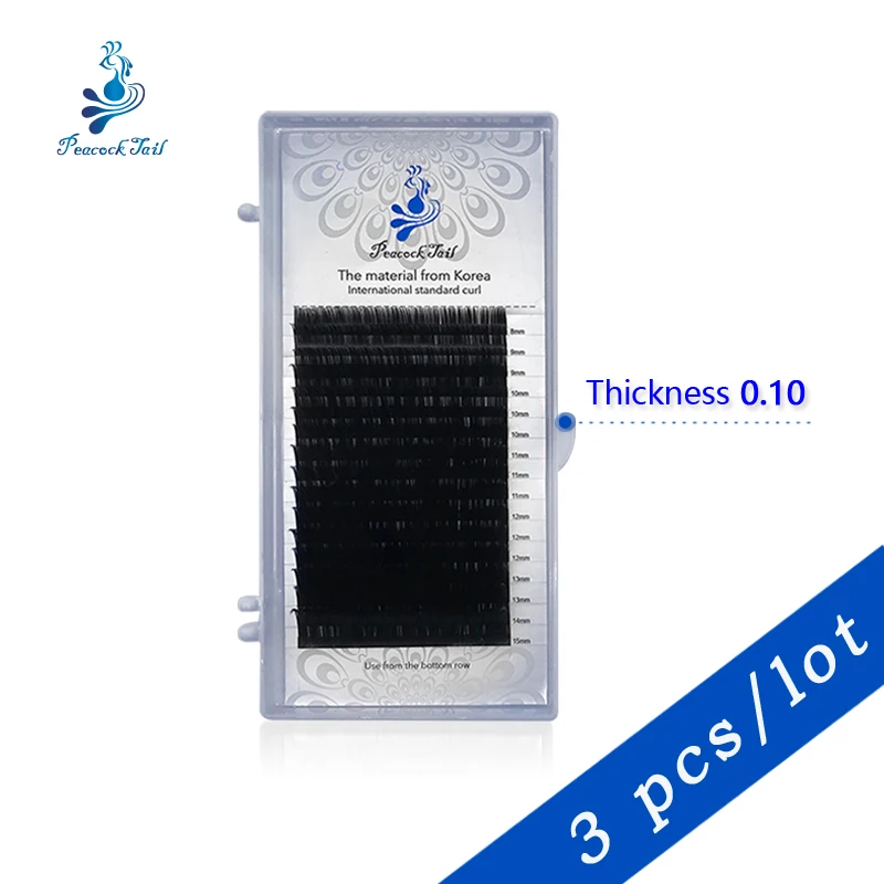 

16 rows eyelashes for extension maquiagem profissional completa individual eyelashes Eyelash extensions Peacock tail 0.10 3pcs