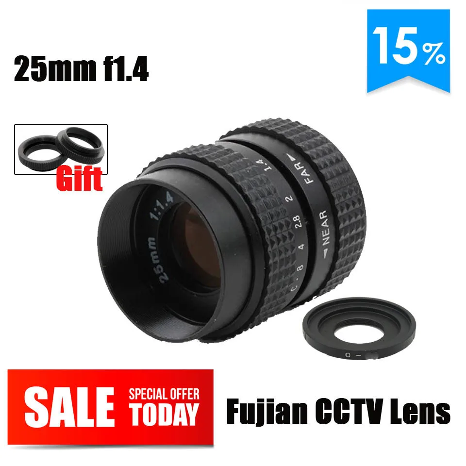 Fujian 25 мм F1.4 CCTV объектив C M4/3 M43 Адаптер крепление кольцо для Olympus EP1 EP2 EP3 EP5 EPL1 EPL2 EPL3