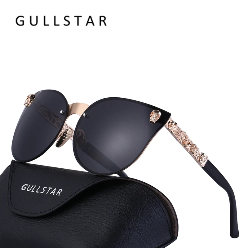 GULLSTAR Мода 2019 г. для женщин Готический солнцезащитные очки череп рамки