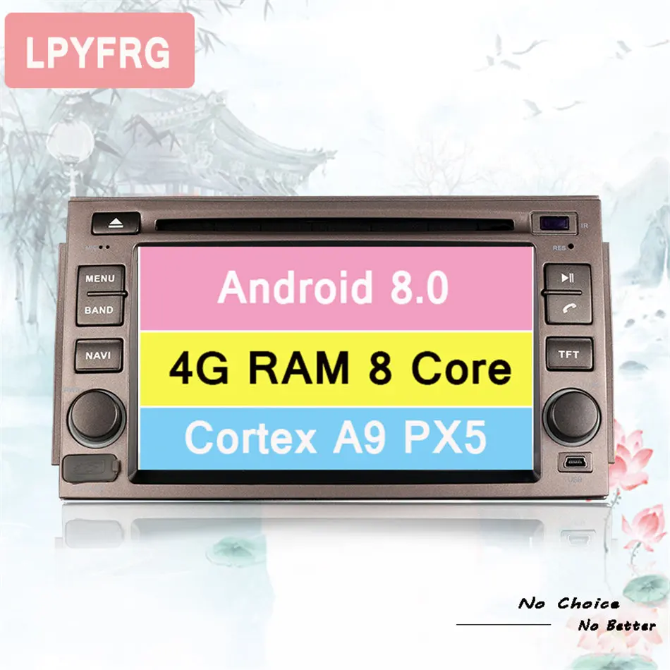 Автомагнитола 2 din 6 дюйма 8 ядер 4 Гб Android 0 для Hyundai Azera 2005 2006 2007 2008 2009 2010 2011 USB SD |