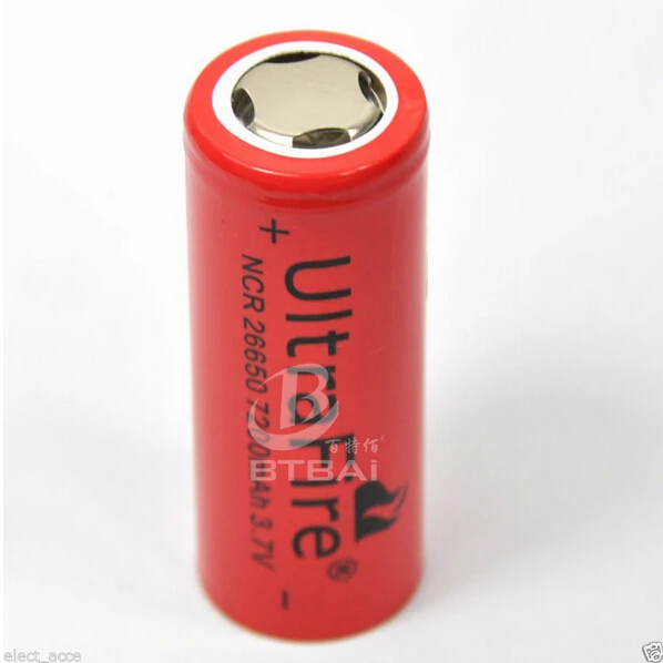 5 (Pcs) x 3.7v 26650MP BRC Li ion Rechargeable Battery 7300mAh For CREE XML T6 LED Flashlight Torch 26650 High Drain Batteries|battery