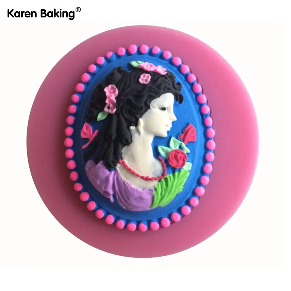 Красивая девушка в форме 3D силиконовая форма для торта инструменты украшения