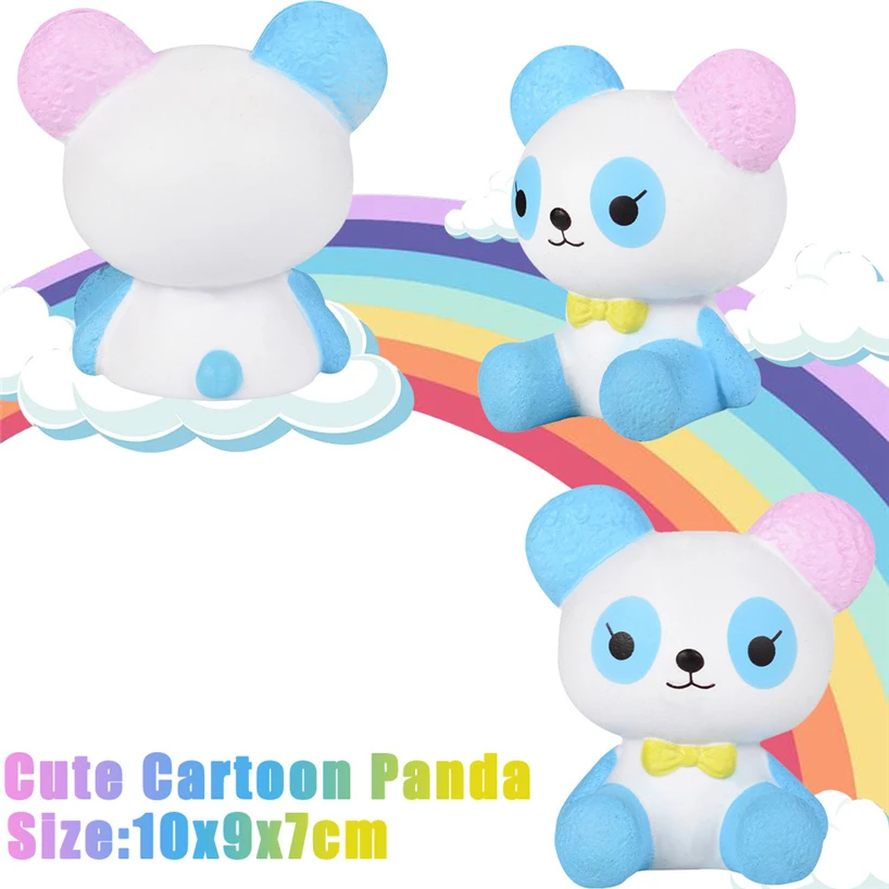 Милая кукла Jumbo Fat Panda Egg Squishy на ремешках для телефона украшение автомобиля