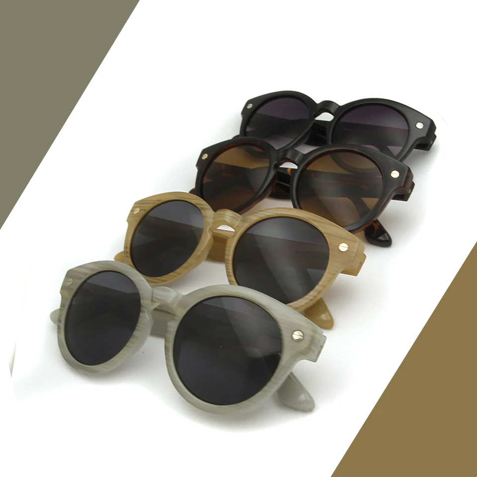 CP женские искусственные деревянные очки с рисунком ретро солнцезащитные